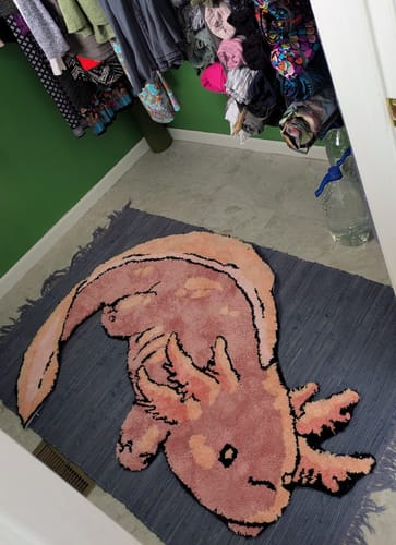 Customer photo review of Axolotl Jumbo Rug