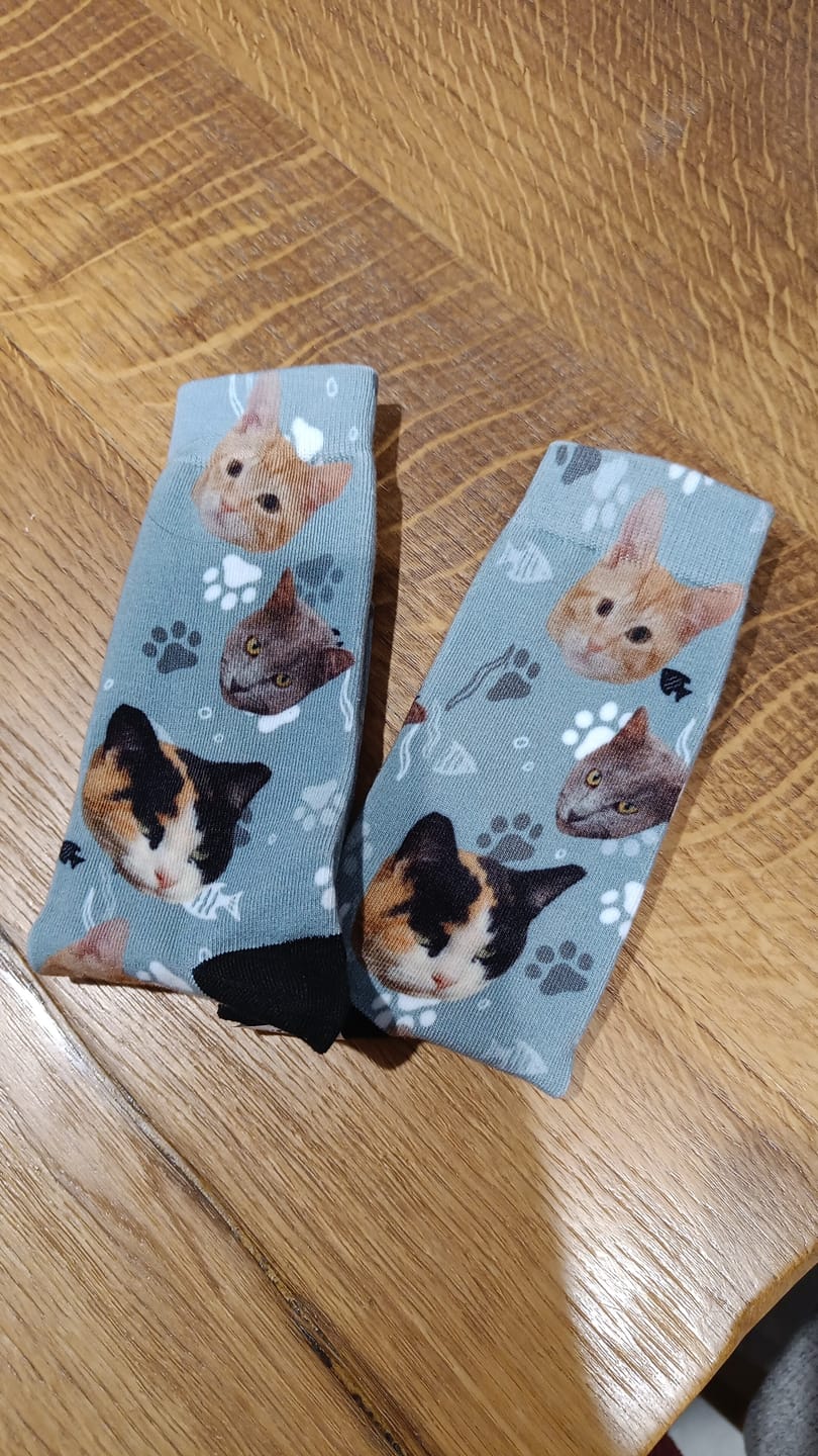 Customer photo review of Foto - Calcetines personalizados