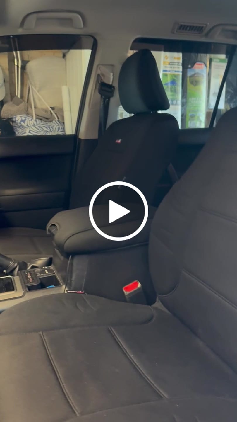 Customer video review of Sharkskin Seat Covers for Toyota Prado KDJ150R/GRJ150R (Nov/2009-May/2021)