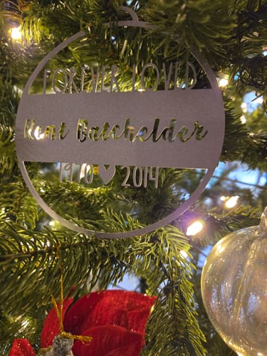 Customer photo review of Legacy Special Offer Personalized Memorial Ornament - In Memory Ornaments Personalized