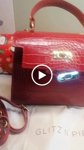 Customer video review of The Kate Bag - Medium Croc
