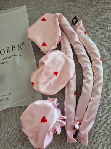 Customer photo review of TRONQUITOS Y MINI GORROS DE SATÍN - ONDAS SIN CALOR