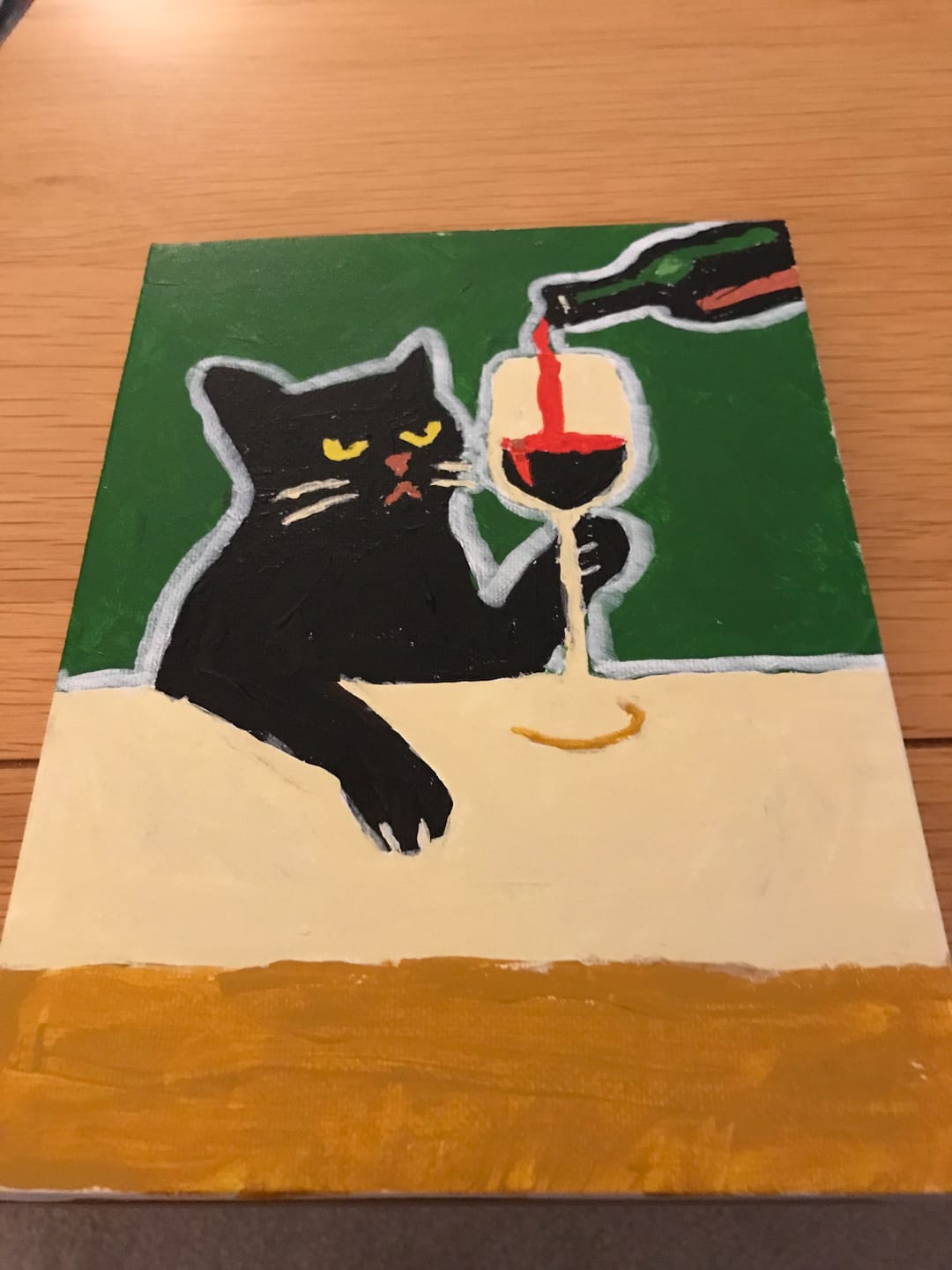 Customer photo review of 6 Mini Paintings - Crazy Cat Set