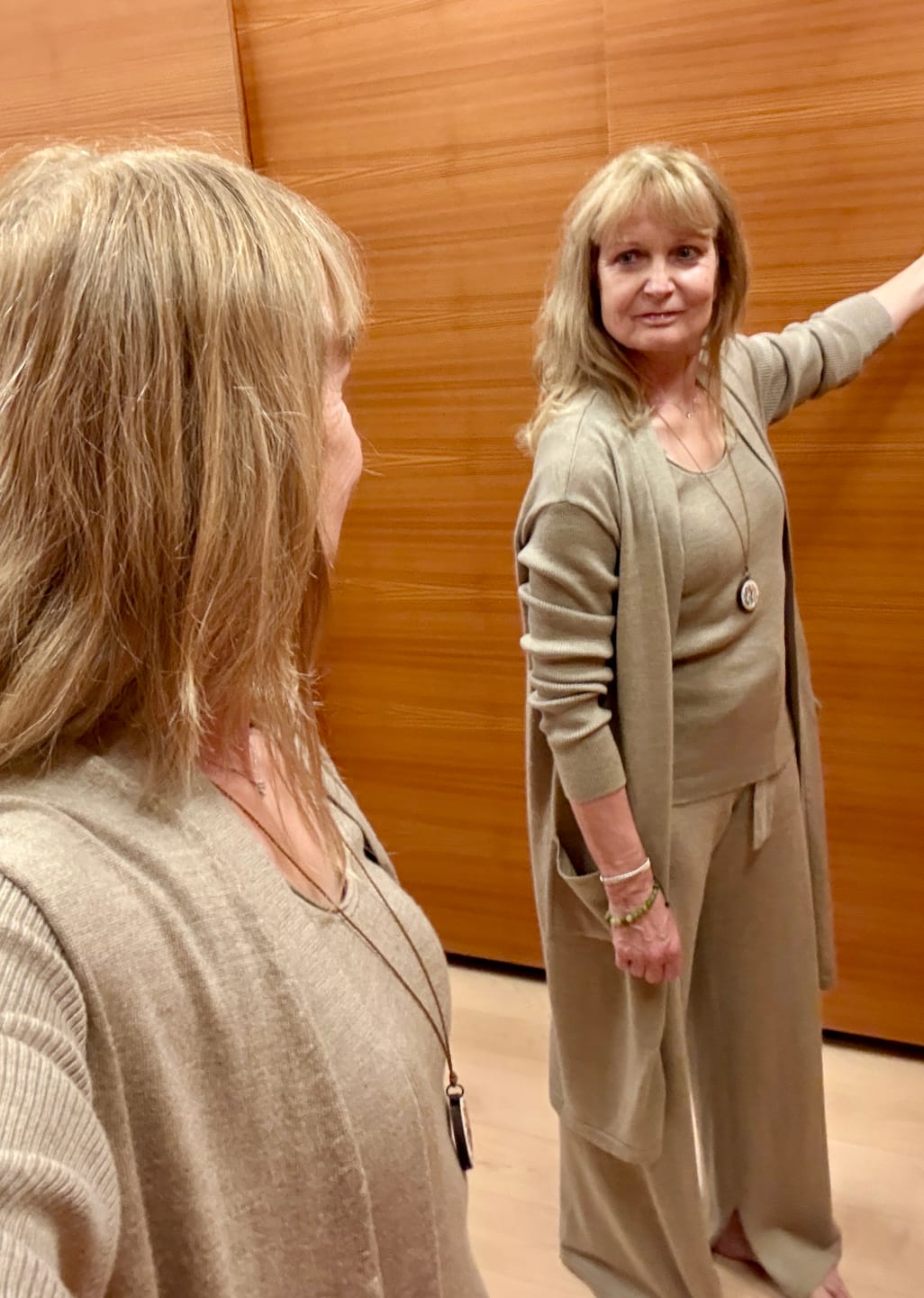 Customer photo review of LOUNGEWEAR SET  - Cardigan Blossom & Top Blossom & Pants Bailey