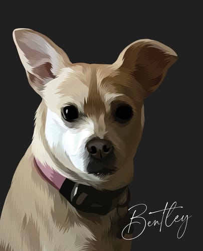 Customer photo review of Pet Art Canvas Wrap