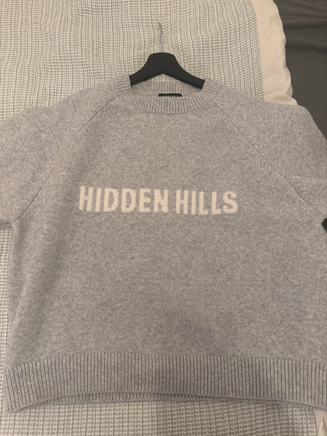 Customer photo review of KNIT SWEATER LIGHT GREY
