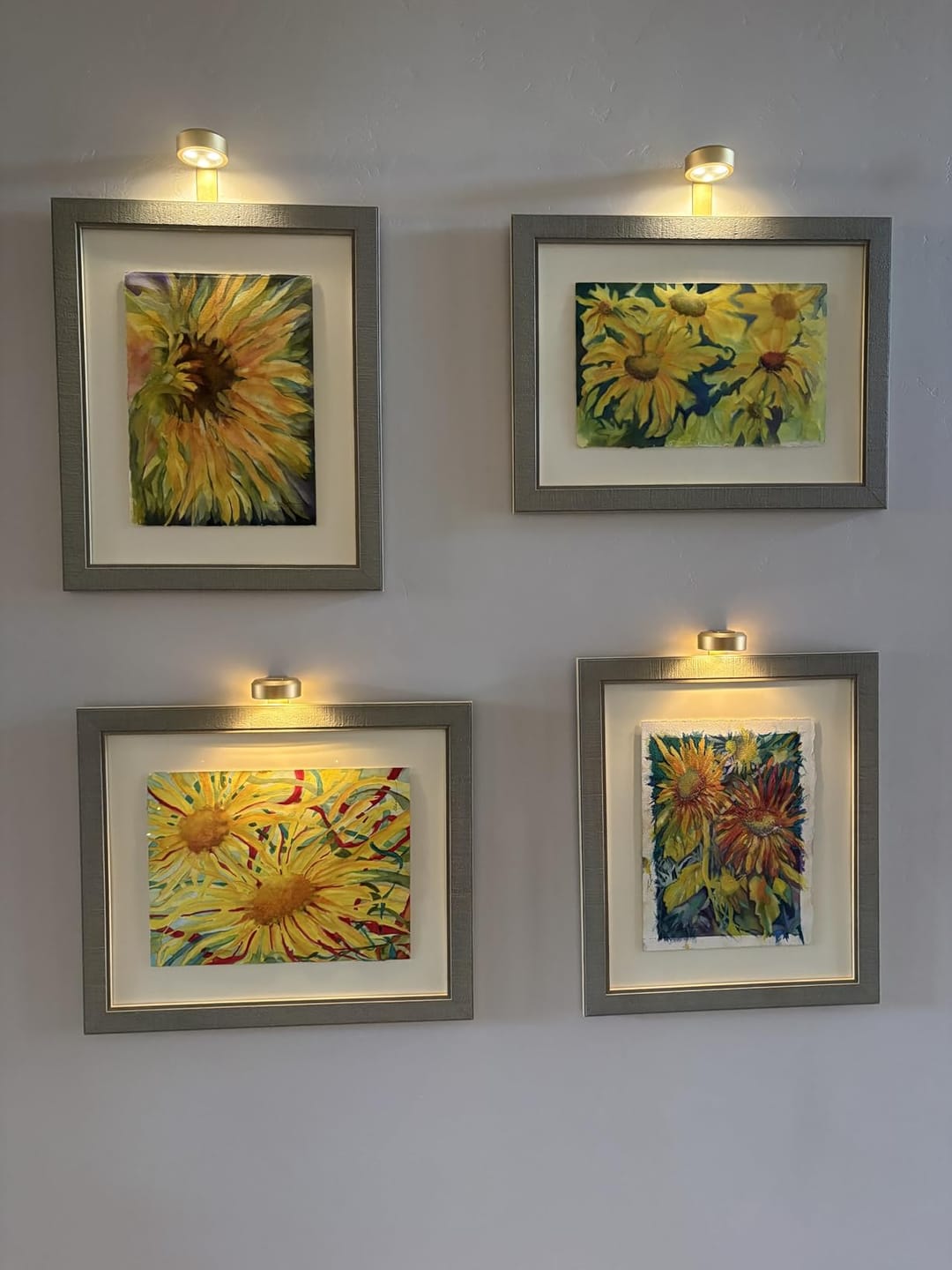 Customer photo review of LightsCordless™ Rechargeable Picture Light - Illuminate Your Art Wirelessly