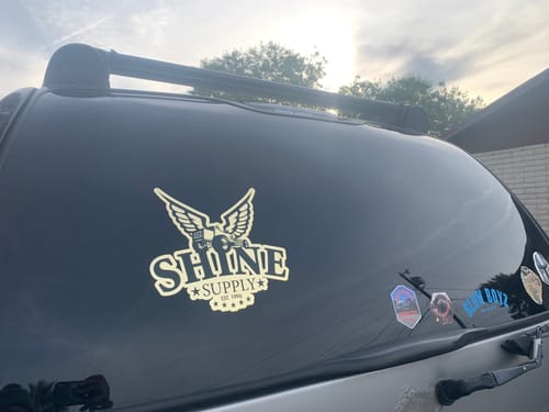 Customer photo review of Shine Supply Decal - Gold