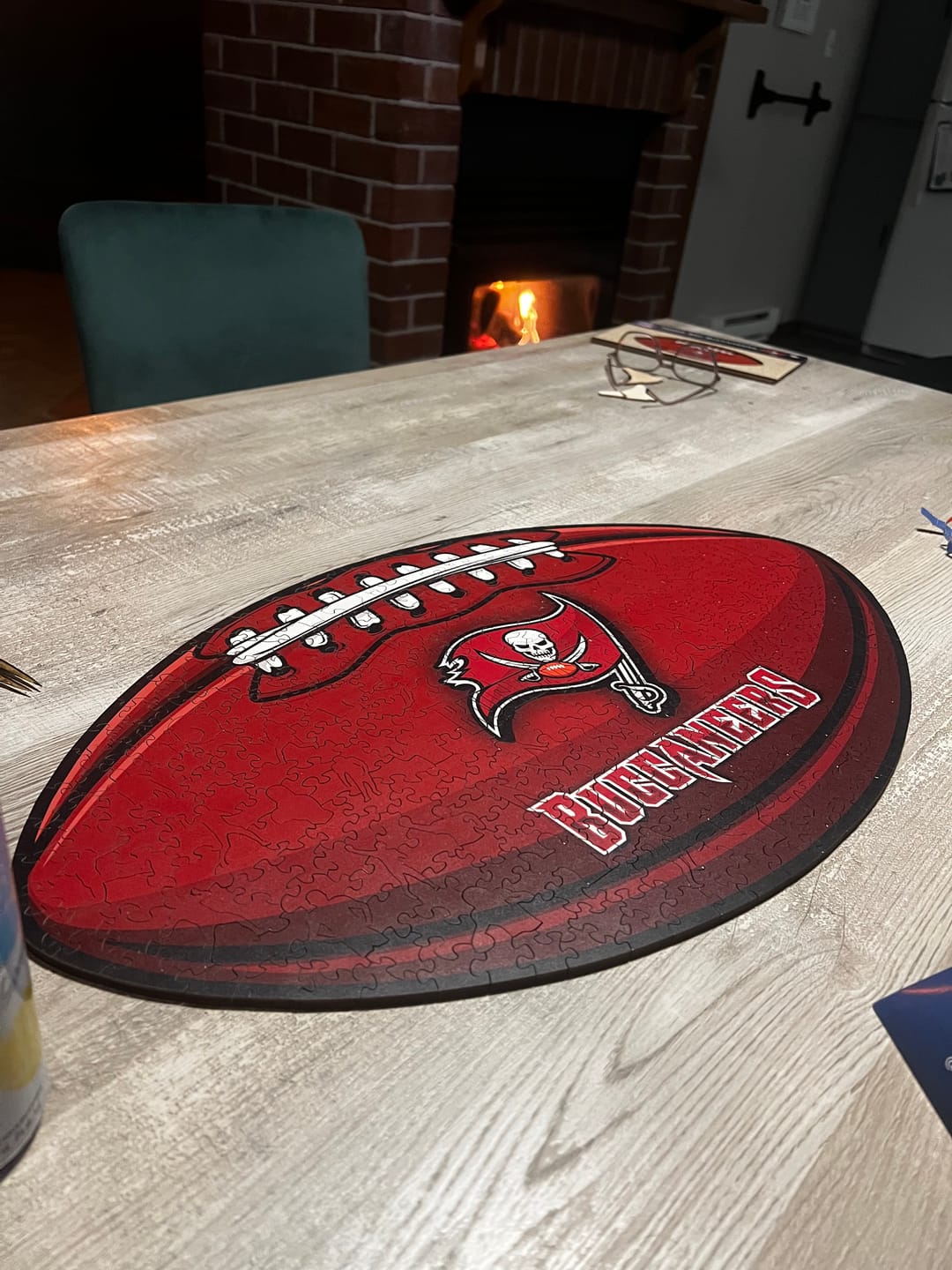 Customer photo review of Tampa Bay Buccaneers™ Football - Wooden Puzzle