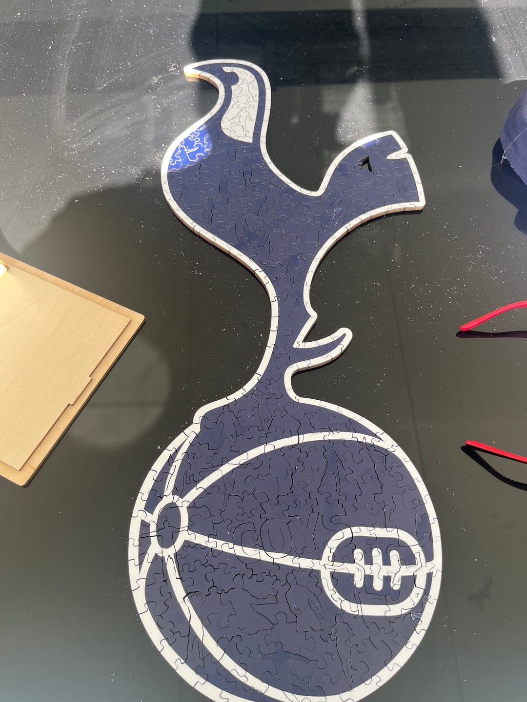 Customer photo review of Tottenham Hotspur FC® Logo - Wooden Puzzle