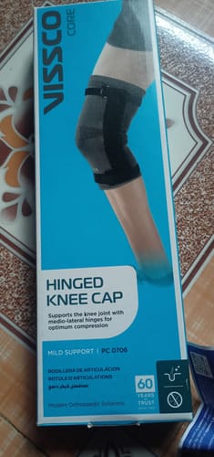 Customer photo review of Hinged Knee Cap | Supports the Knee joint with mediolateral hinges | Color - Grey (Single Piece)