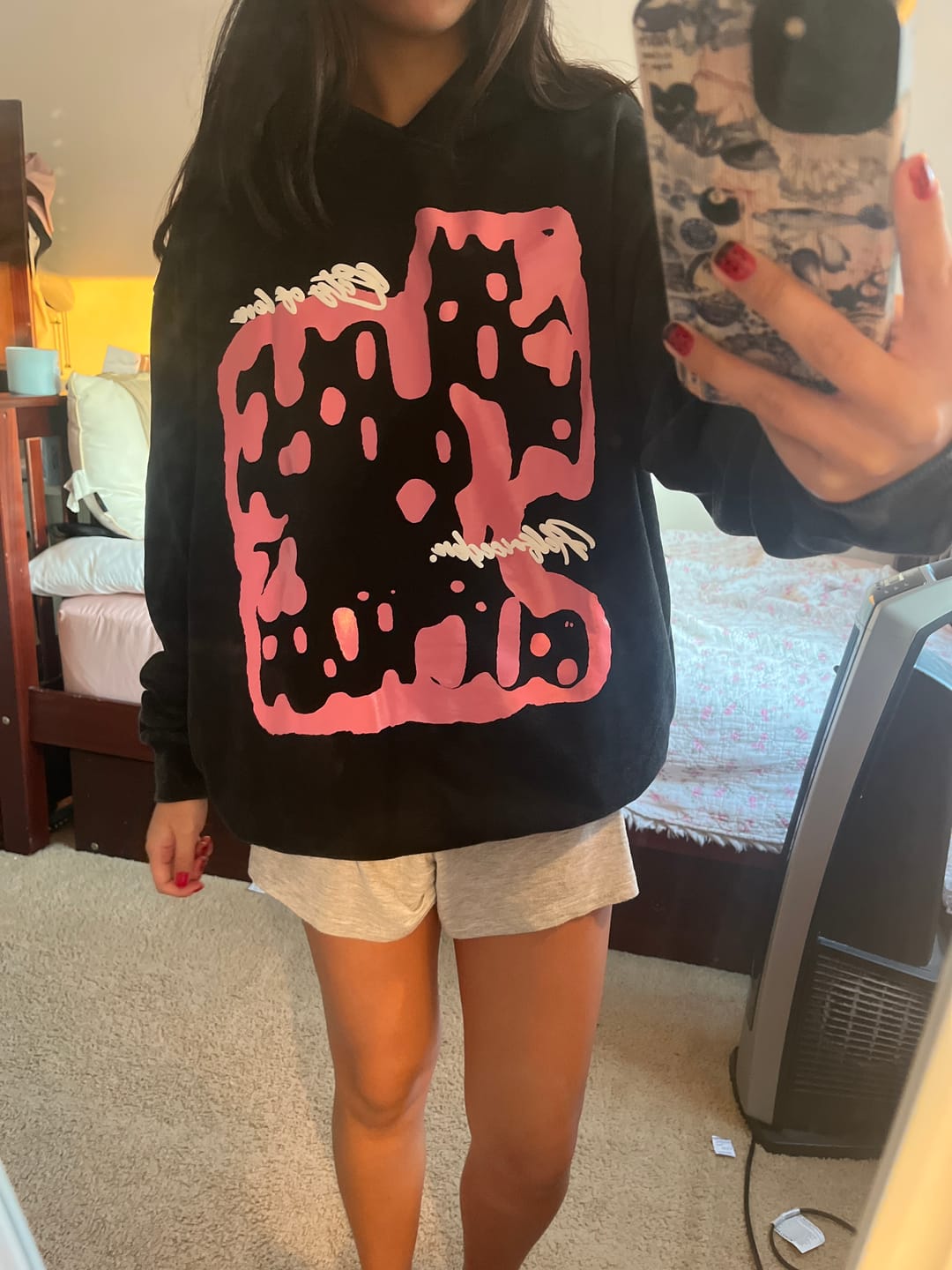 Customer photo review of Aelfric Eden Oversized Abstraction Graphic Hoodie