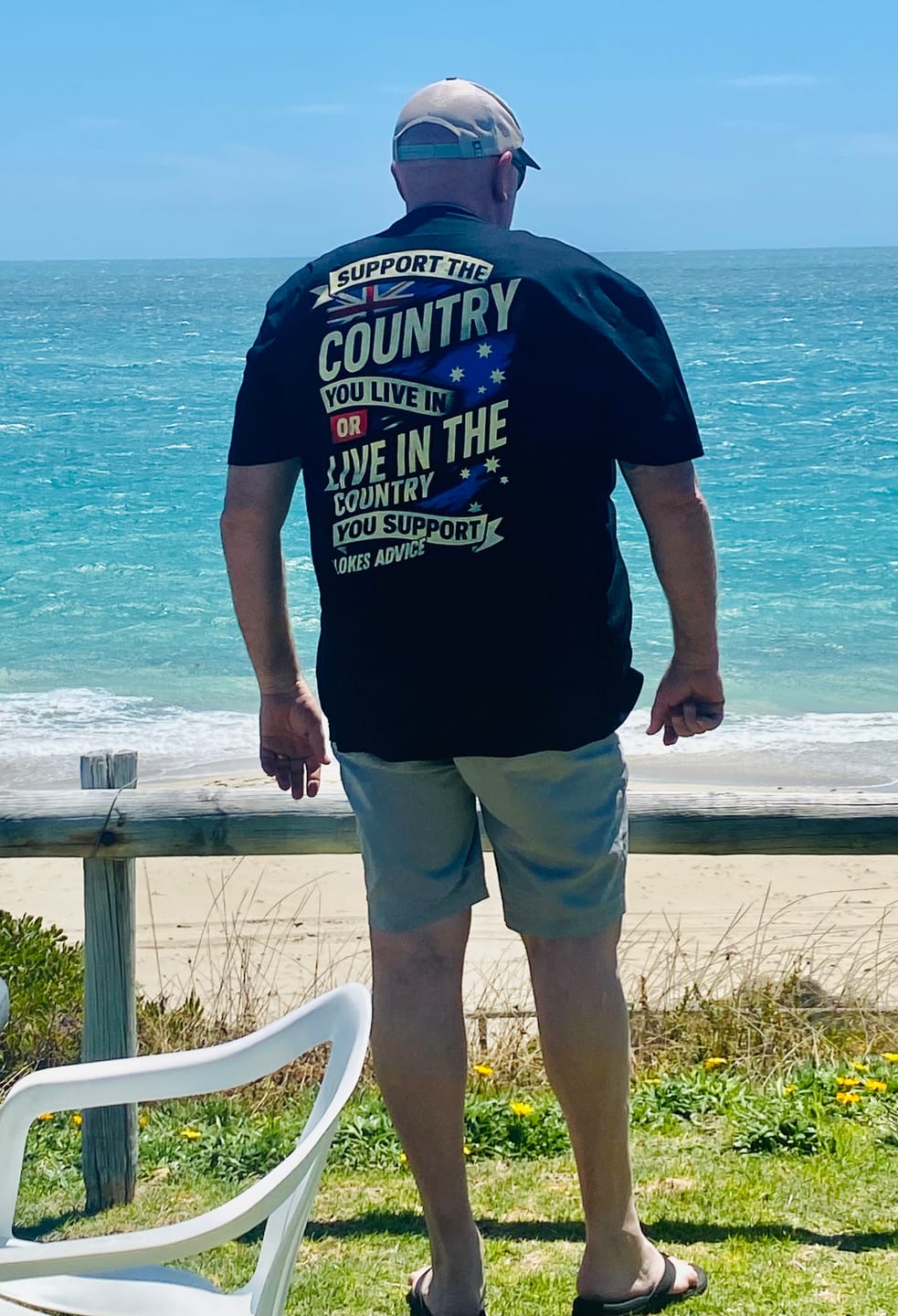Customer photo review of Stand Up Tee - Black