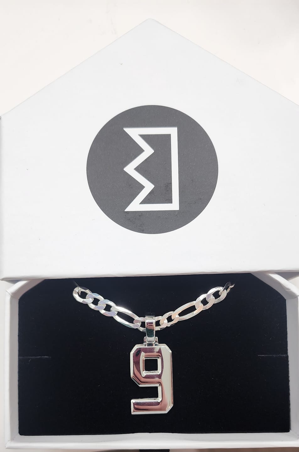 Customer photo review of Signature Jersey Number Pendant in Silver