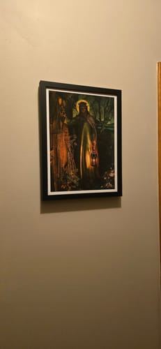 Customer photo review of Light Of The World Jesus Knocking by William Holman Hunt
