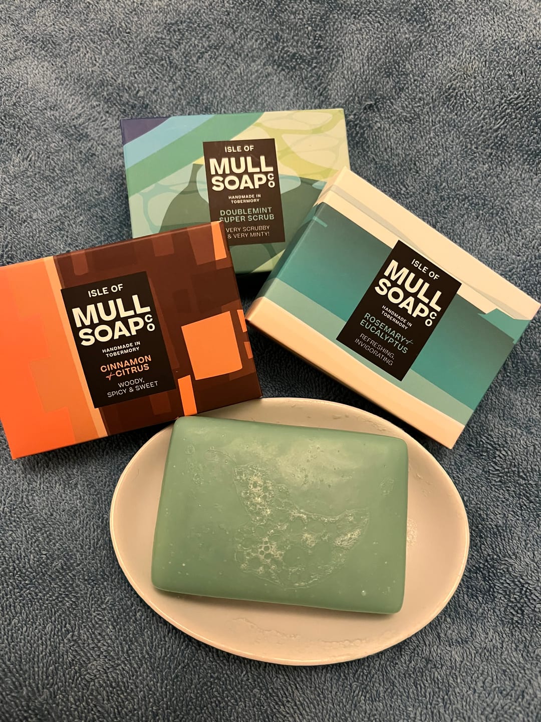 Customer photo review of Rosemary and Eucalyptus Isle of Mull Soap