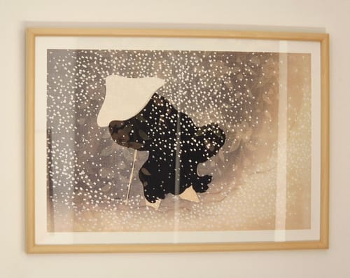 Customer photo review of Affiche Japonaise Tempête de Neige