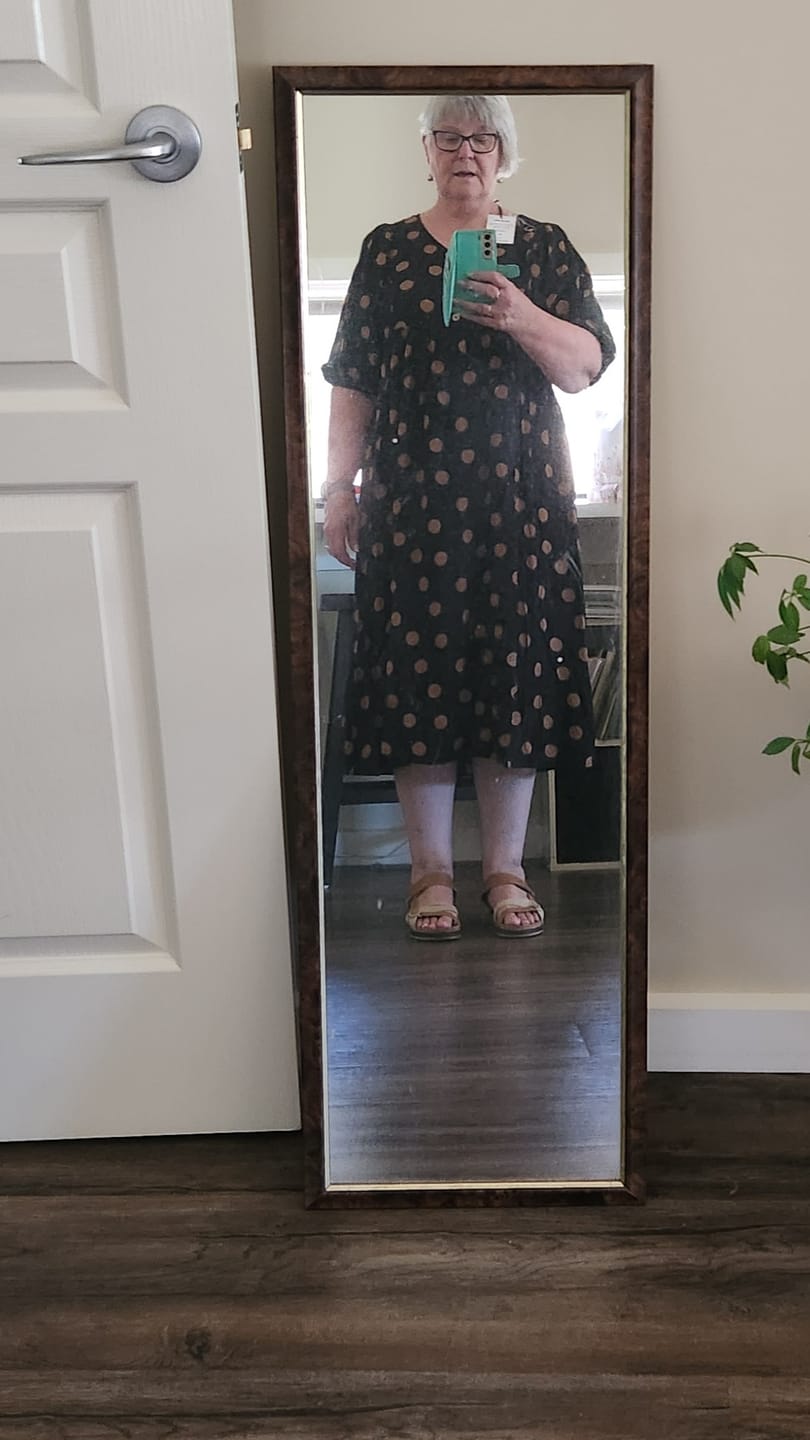 Customer photo review of Daphine Midi Dress in Black