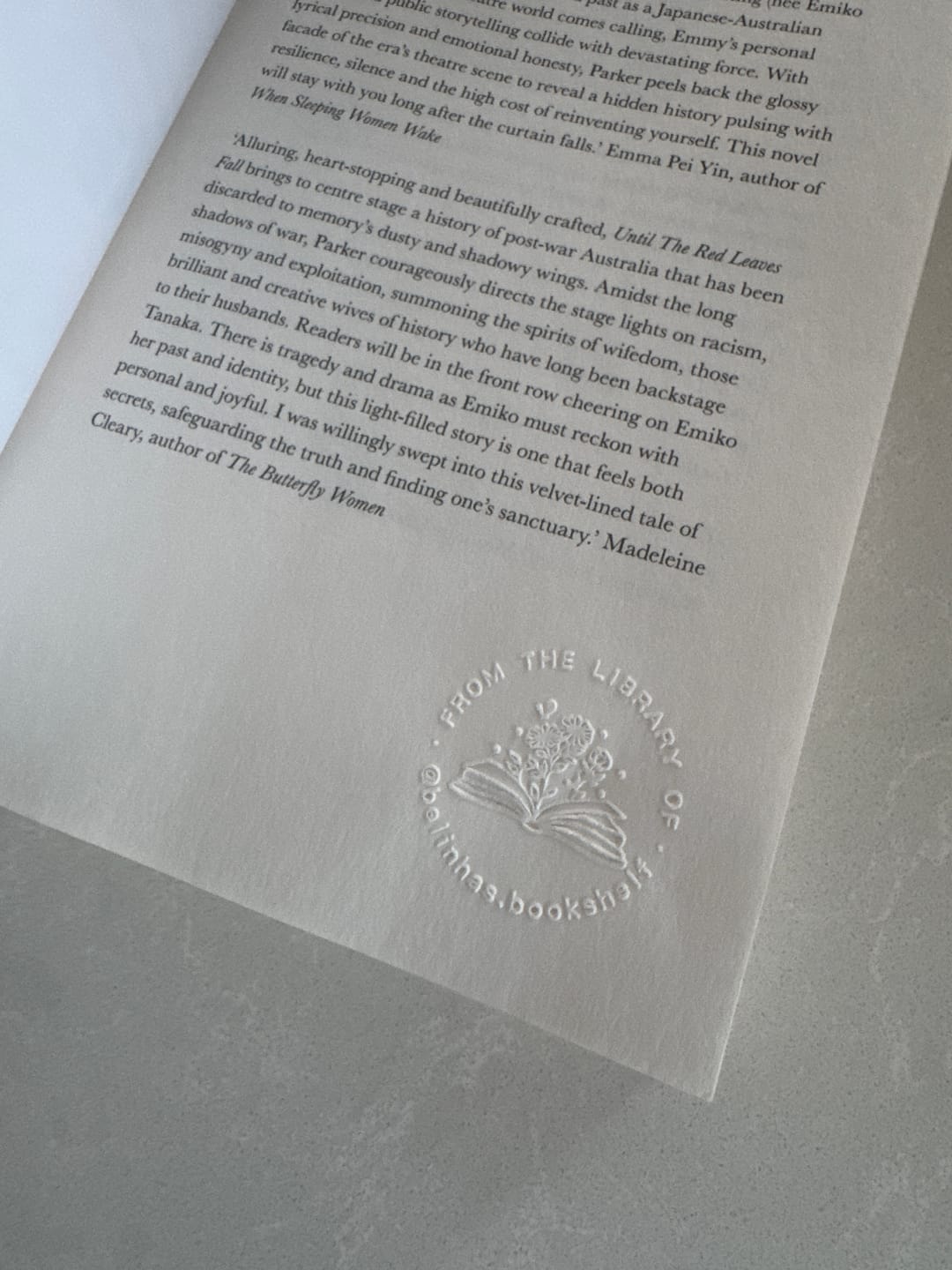 Customer photo review of Custom Book Embosser