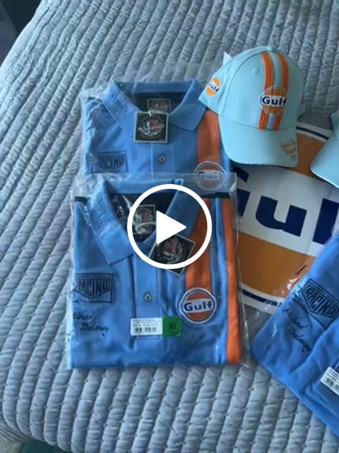 Customer video review of Gulf 1970 Baseball Cap / Hat in Gulf Blue