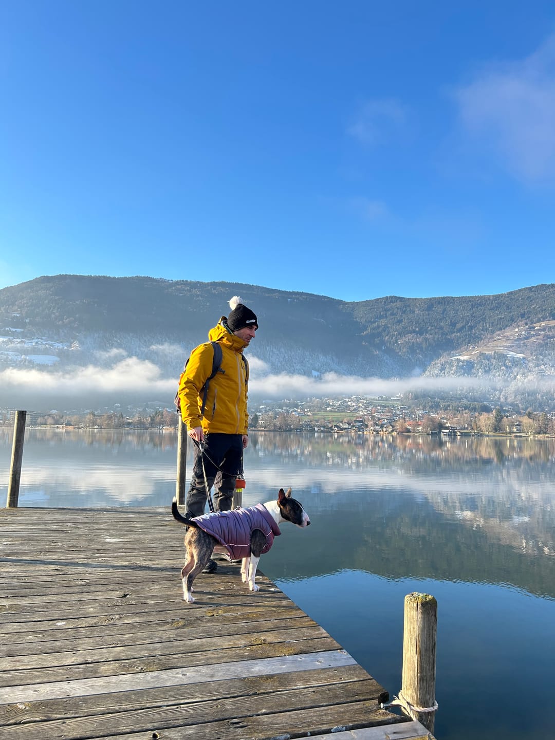 Customer photo review of WarmShield Water-Resistant Jacket - Cosmic