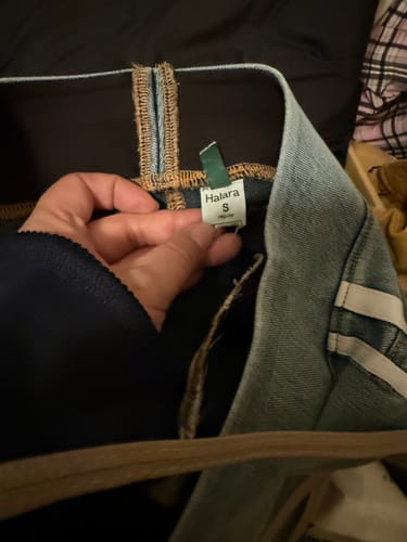 Customer photo review of DRAFT: TikTok NWOT "Denim" Stripe Bottoms
