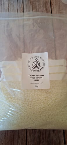 Customer photo review of Cera de Soja para Velas en Vaso (BPF)