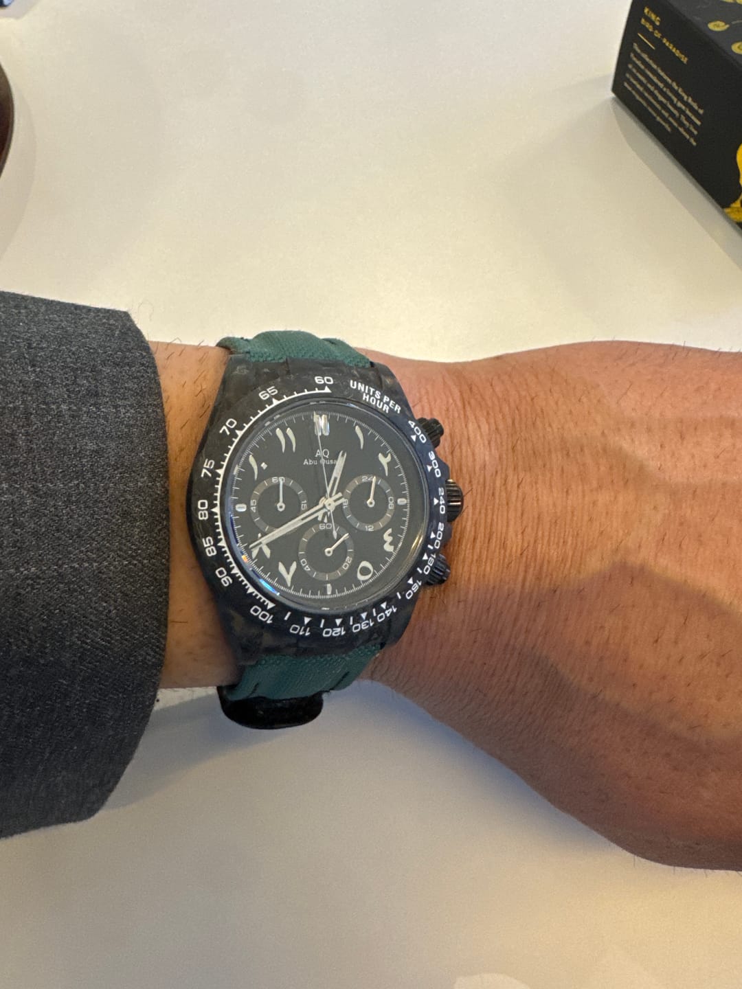 Customer photo review of VELOCIREX CARBON FIBER WATCH CUSTOMIZE