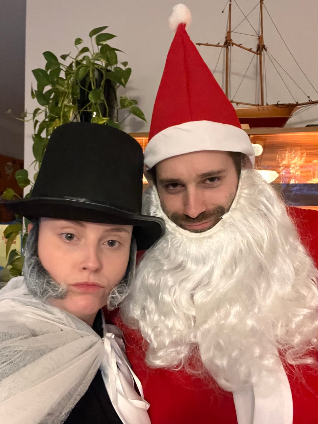 Customer photo review of Christmas Murder Mystery Host Your Own Dinner Party Game Kit