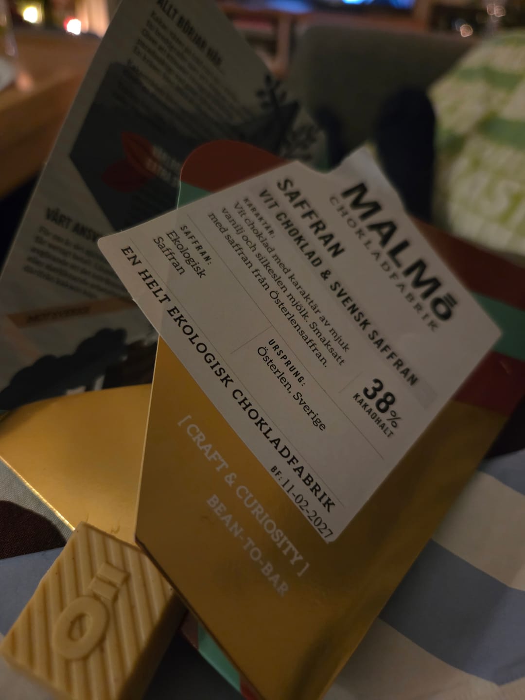 Customer photo review of Saffran 38% - Winter Edition, chokladkaka