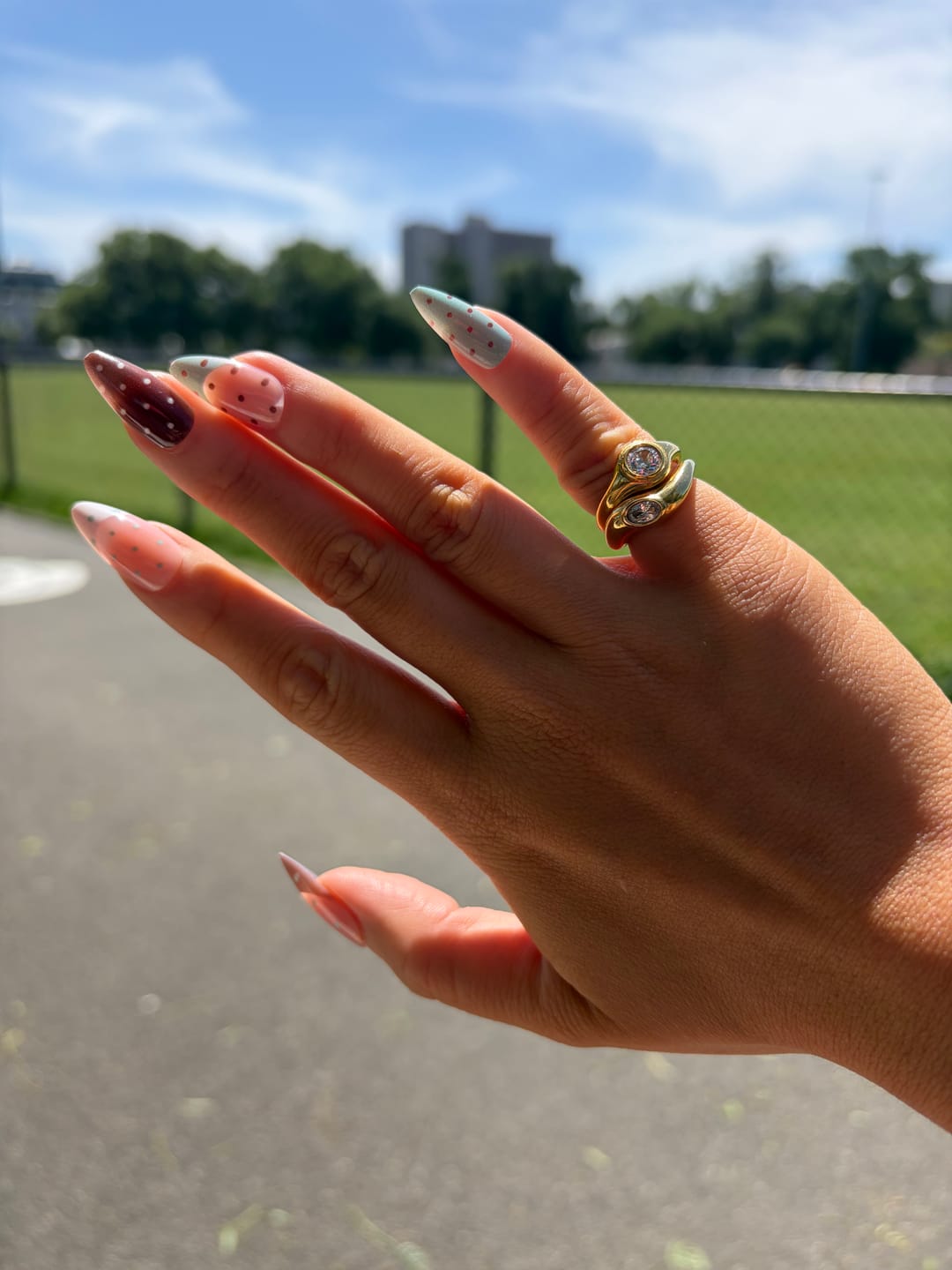 Customer photo review of The Celeste Ring