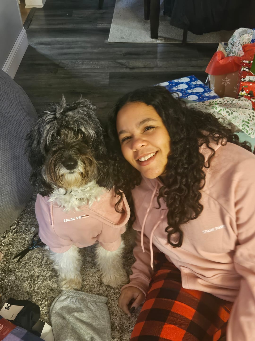 Customer photo review of Essential Human Hoodie - Dusty Pink