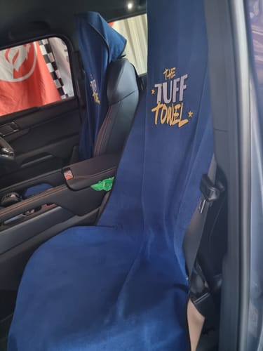Customer photo review of Waterproof Car Towel Seat Cover