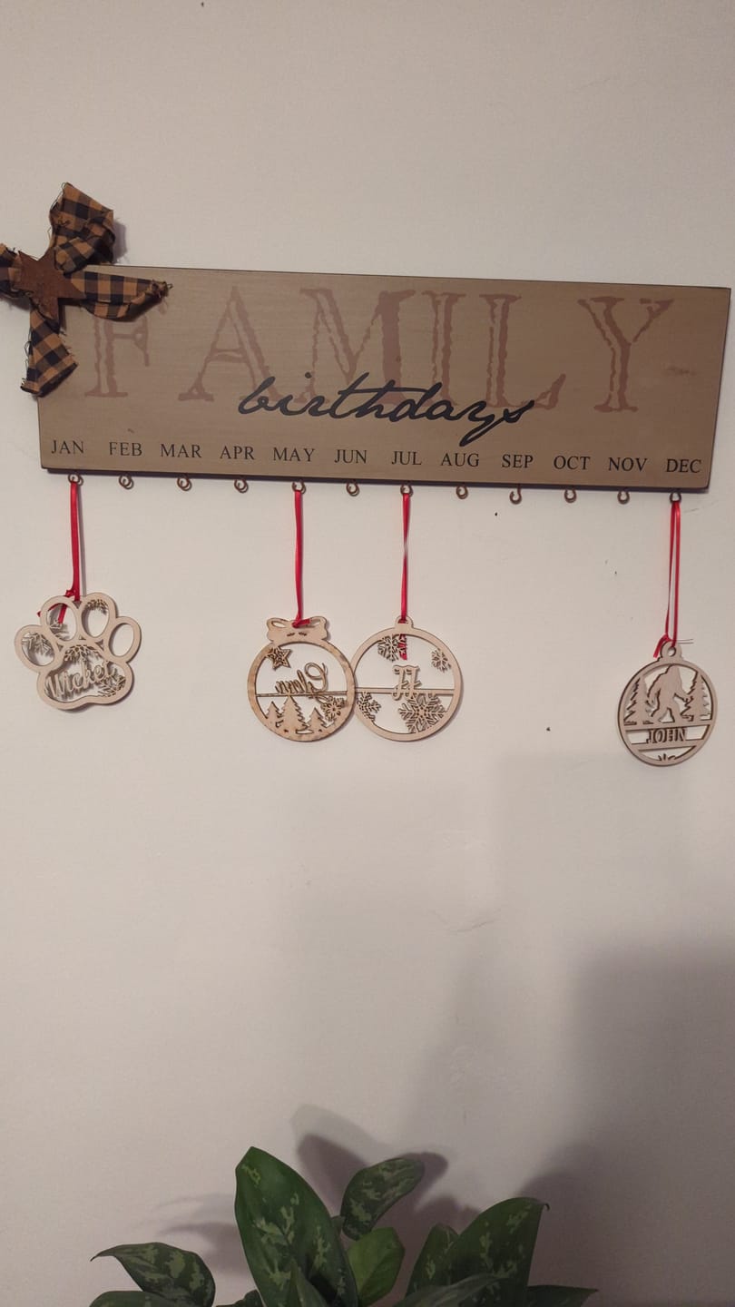 Customer photo review of Personalized Christmas Ornaments