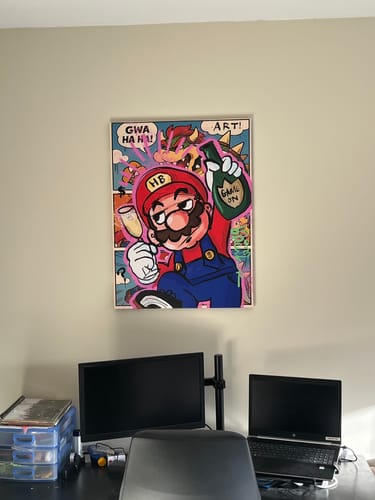 Customer photo review of Game on plopper Mario