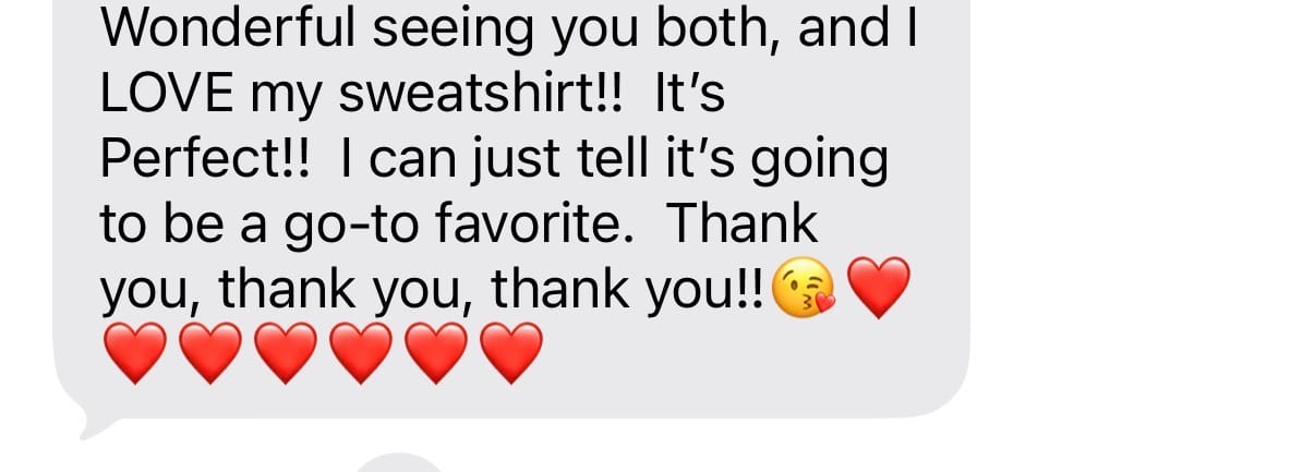 Customer photo review of Bird Made By Leaves Sweatshirt