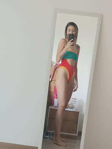 Customer photo review of alisha one piece syros