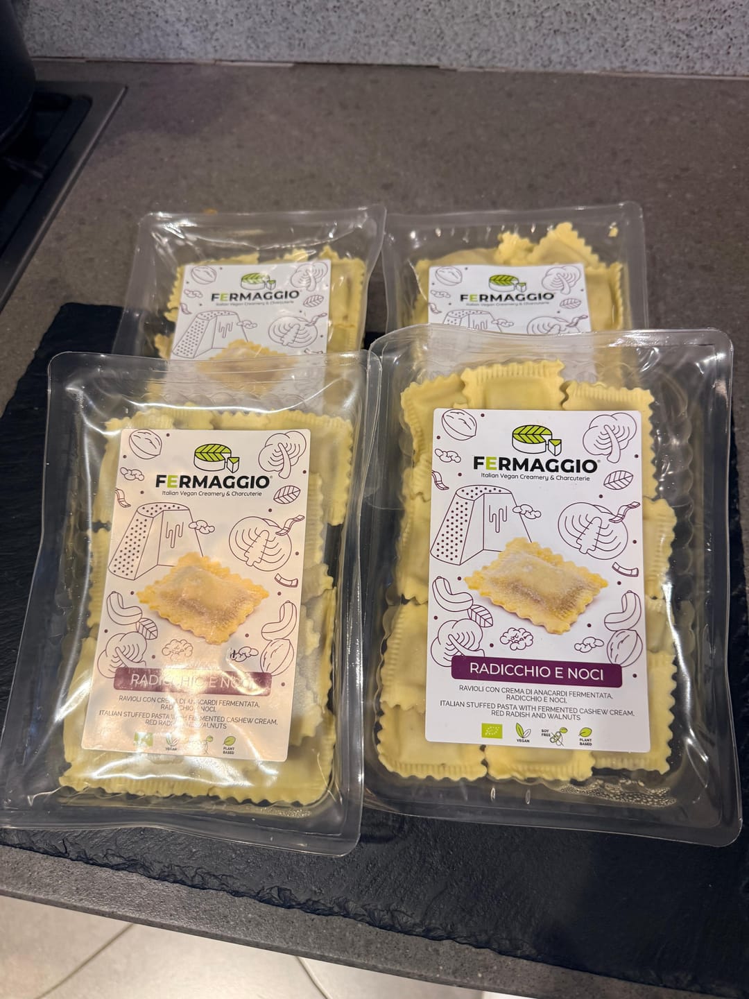 Customer photo review of Ravioli Fermaggio® Radicchio e noci 250g Bio