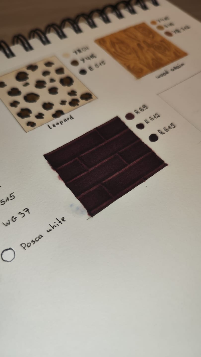 Customer photo review of Ohuhu Spiral-Bound Mix Media Pad for Multiple Techniques