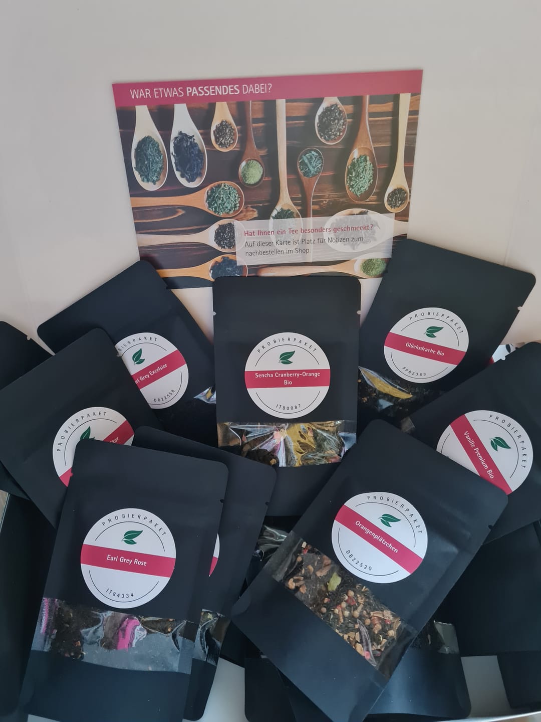 Customer photo review of Tee-Probierpaket nach Wunsch