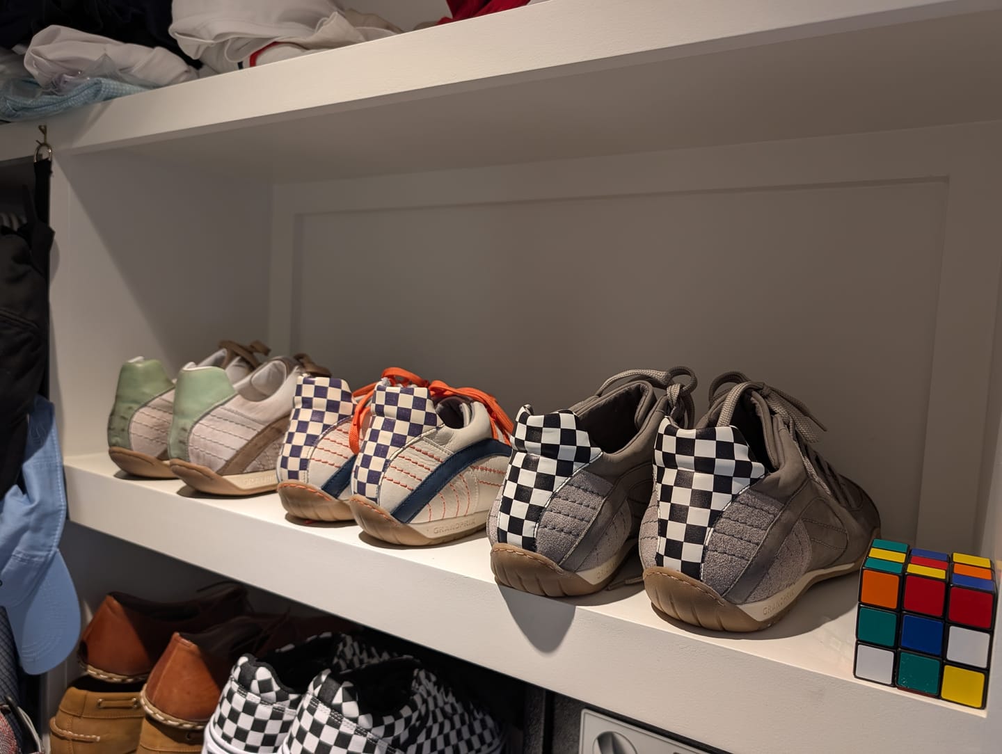 Customer photo review of Men's Racing Sneaker in Titanium Grey