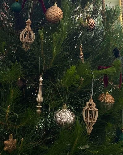 Customer photo review of Christmas Baubles - Happy Holidays