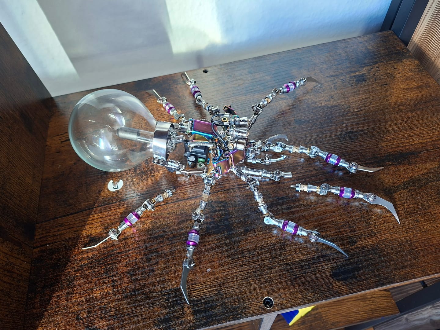 Customer photo review of Cyberpunk Plasma Ball Spider