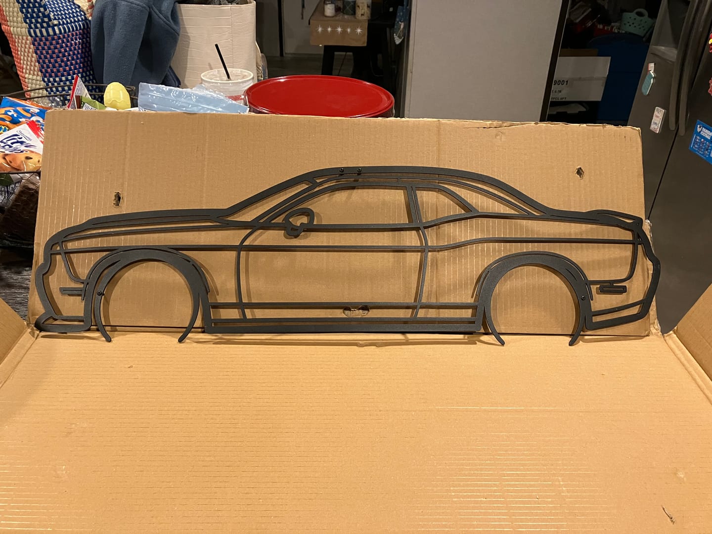 Customer photo review of Your Custom Metal Car Silhouette
