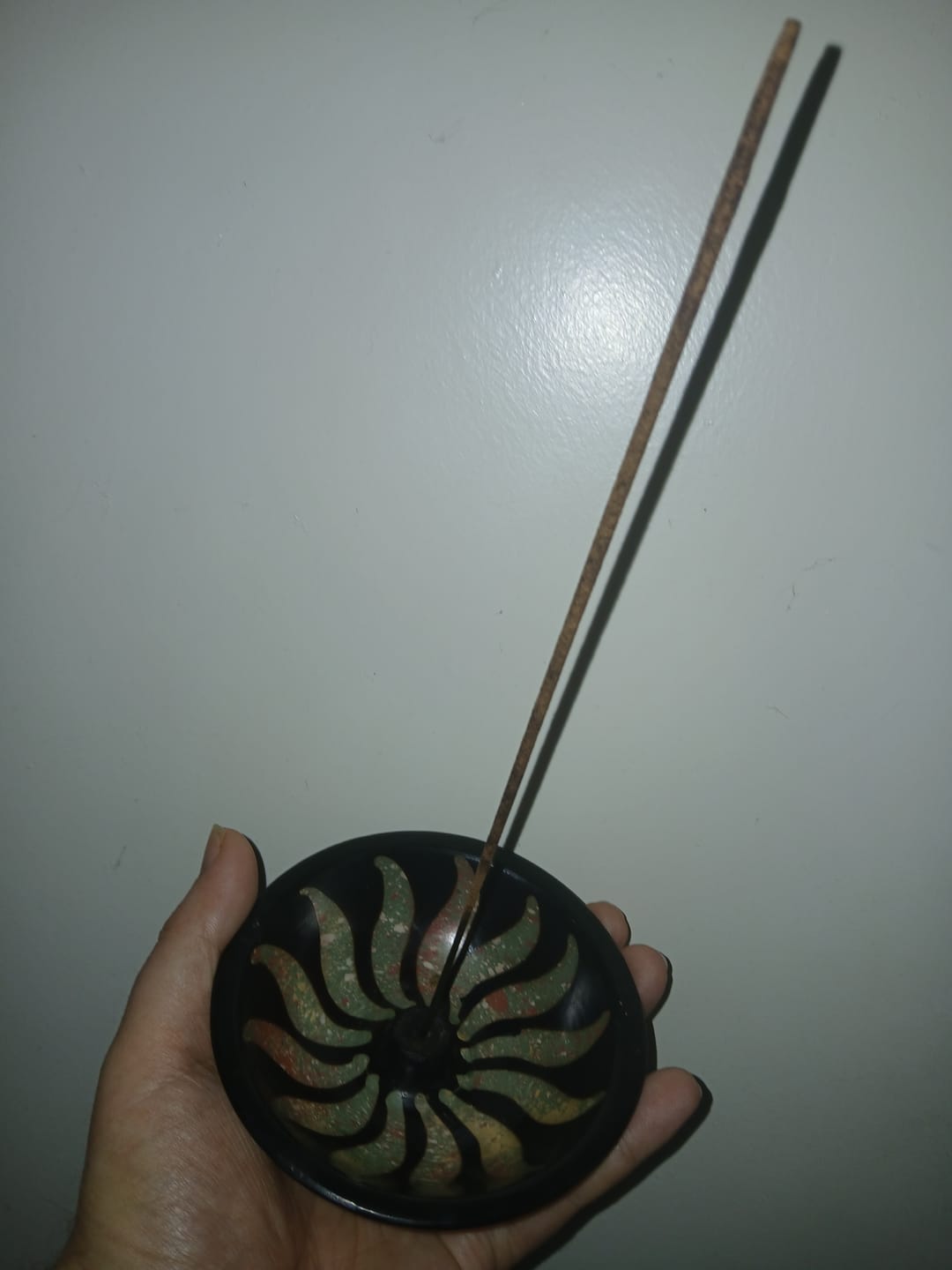 Customer photo review of Incense Holder Handmade in Chulucanas, Peru