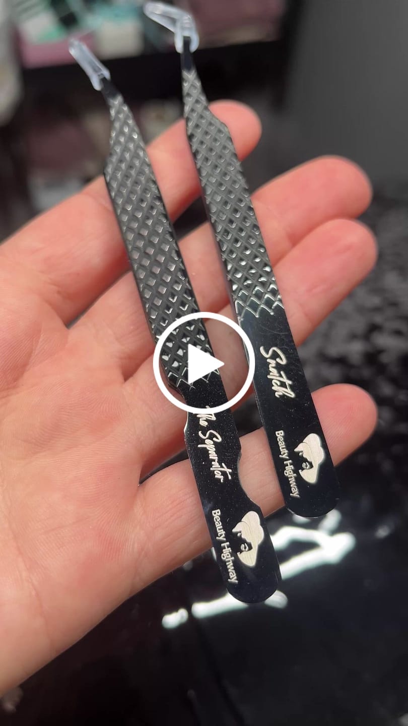 Customer video review of Volumen Wimpernverlängerung Pinzetten mit Textur für Grip Black
