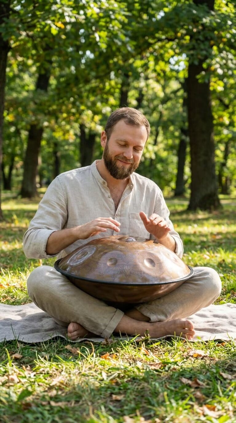Customer photo review of Cosmos Handpan - Poseidon 9/10/12 Notes in D Minor - Tambourine Gift Set