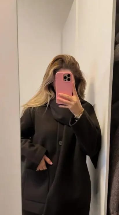 Customer photo review of Cecille Coat with Scarf