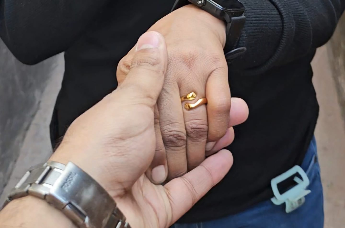 Customer photo review of Love Hug Ring