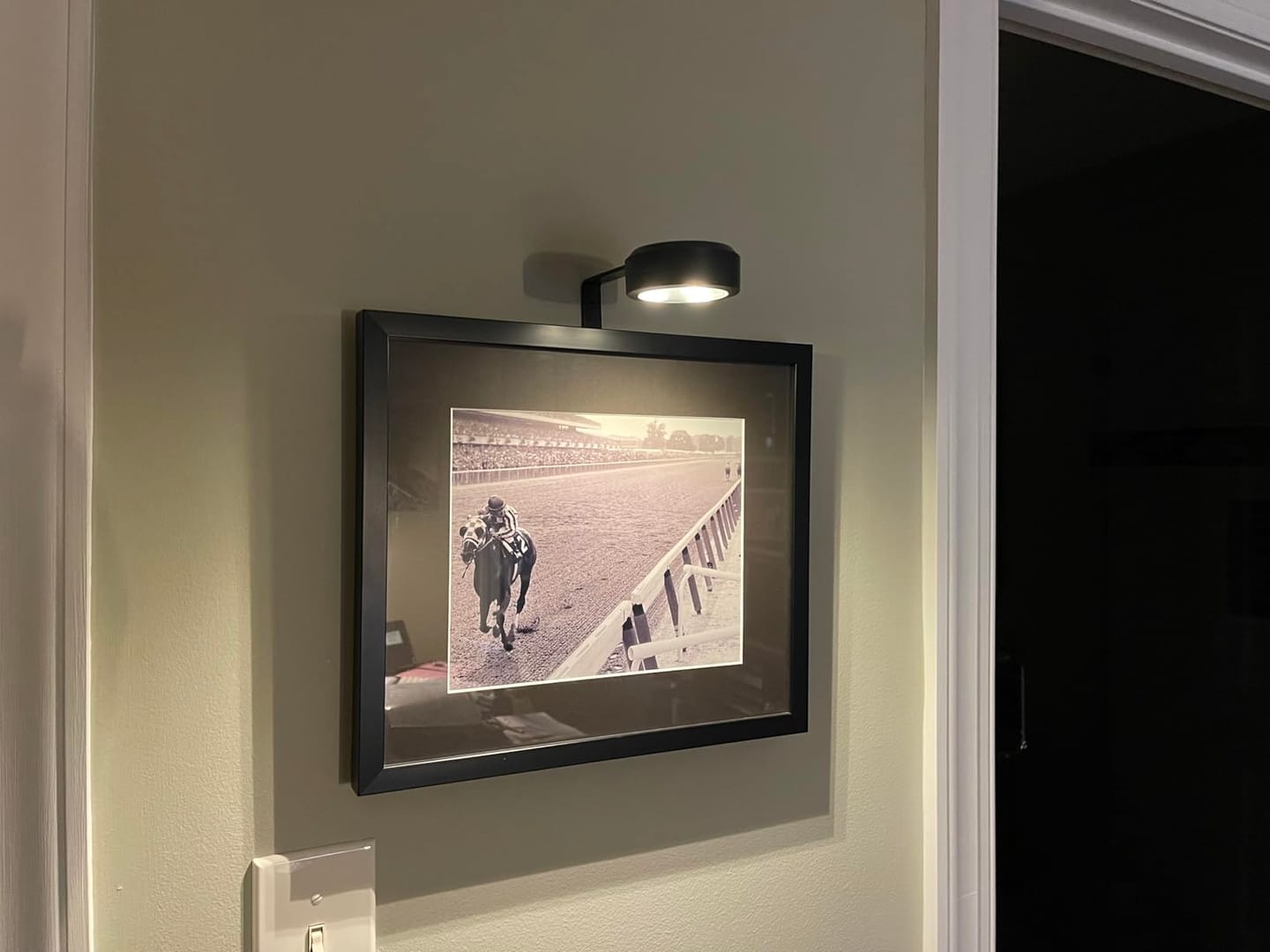 Customer photo review of LightsCordless™ Rechargeable Picture Light - Illuminate Your Art Wirelessly